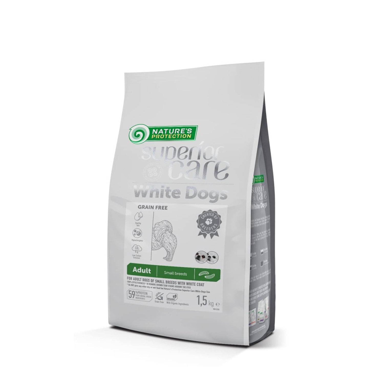 Nature's Protection Superior Care Adult small white dog