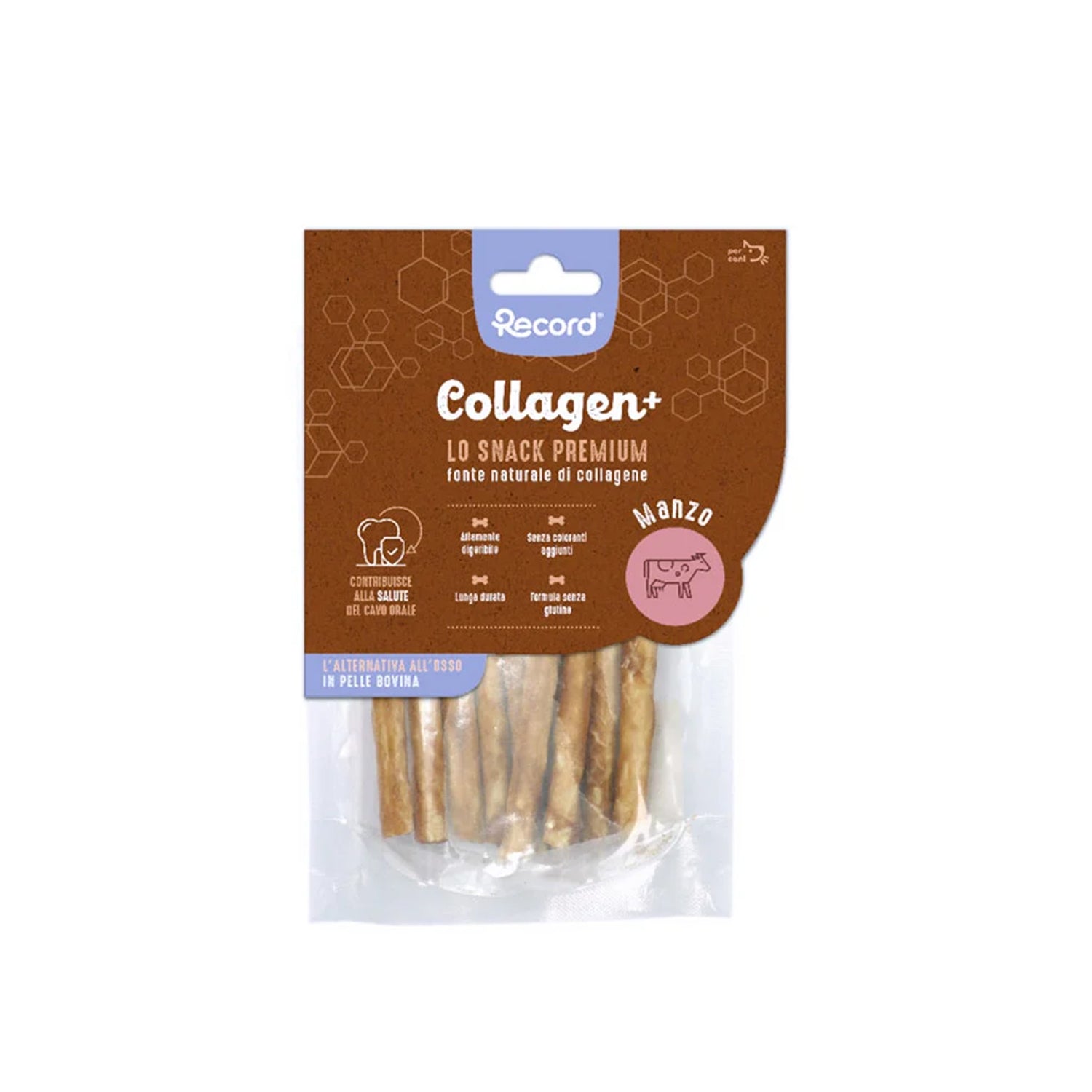 Collagen+ gusto "manzo" - 60g 10 sticks per cani